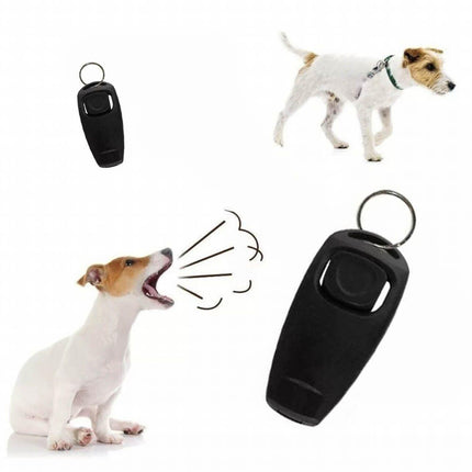 Dog Training Whistle Clicker Combo to Stop Pet Barking Obedience Train Skills AU - Aimall