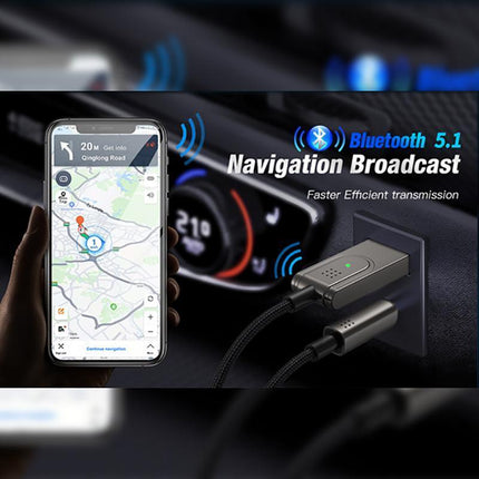 Wireless Bluetooth 5.0 Receiver Dongle Car AUX 3.5mm Adapter Cable Hot - Aimall