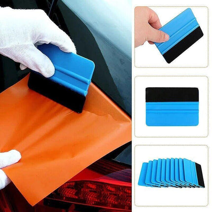 4PCS Car Wrapping Vinyl Squeegee Scraper Tool Wrap Soft Felt Edge Sticker Tools - Aimall