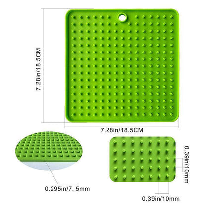 Dog Pet Lick Mat Pad Anti-Anxiety Toy Boredom Buster Treat Slow Feeder AU Stock - Aimall