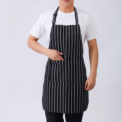 2PCS Apron with Pocket Chef Butcher Kitchen Restaurant Cook Wear COOKING&BAKING - Aimall