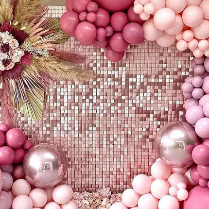 Rectangle Tinsel Curtain Shimmer Wall Backdrop 2m Length Party Decoration Sequin - Aimall