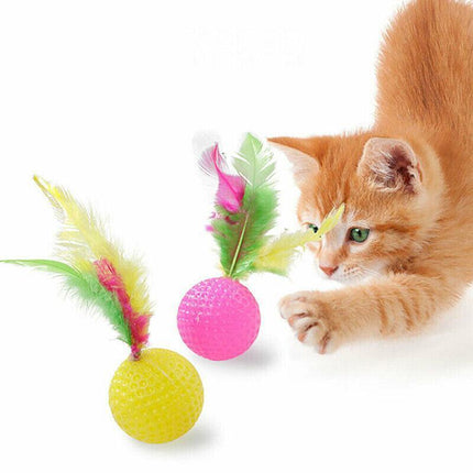 33 items Lovely Cat Kitten Toy Bulk Buy Pet Toys Rod Fur Mice Bells Balls Catnip - Aimall