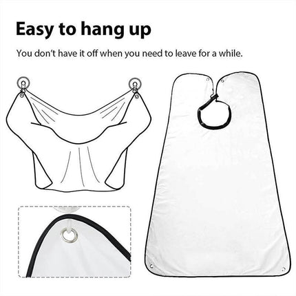 Facial Hair Beard Shave Apron Cape Shaving Bib Whisker Trimming Catcher - Aimall