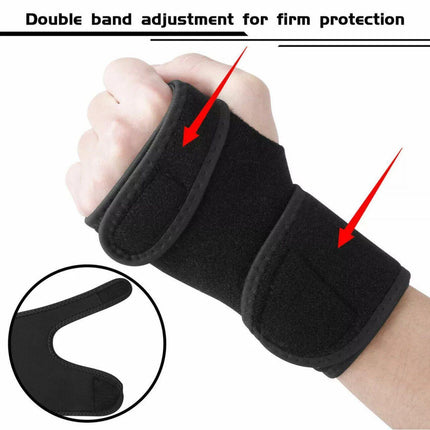 AOLIKES Steel Wrist Support Splint Carpal Tunnel Syndrome Sprain Strain Brace - Aimall