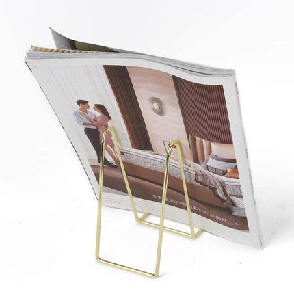 Iron Display Stand Dish Rack-Plate Bowl Picture Frame Photo Book Pedestal Holder - Aimall