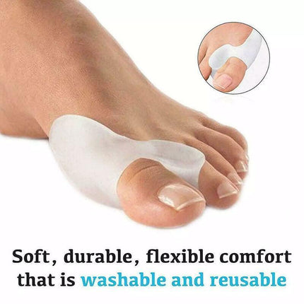 2xSilicone Gel Bunion Protector Toe Straightener Separator Alignment Pain Relief - Aimall