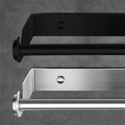 Paper Towel Holder Under Cabinet Wall Mount Stainless Steel Rack Kitchen - Aimall