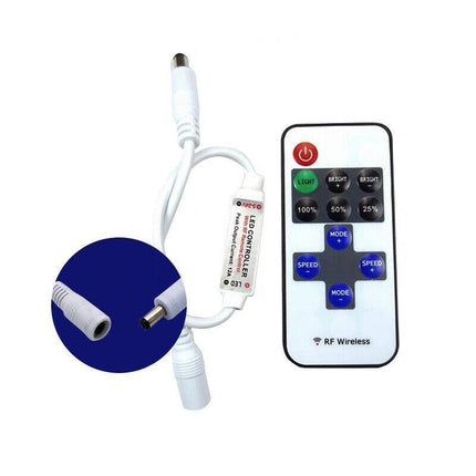 12V RF Wireless Remote Control Dimmer Switch for Single Colour LED Strip Light - Aimall