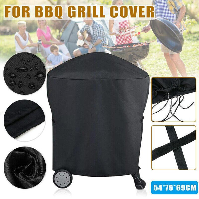 Cart Grill Cover Waterproof Protector For Weber Q200 Series #7113 BBQ Black AU - Aimall