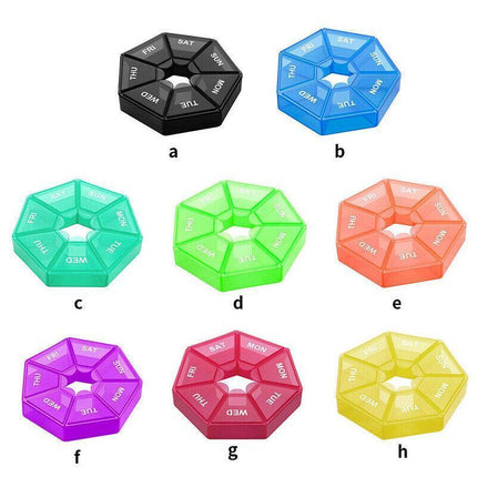 2PCS 7Day Pill Box Medicine Storage Tablet Container Case Organizer Dispenser AU - Aimall