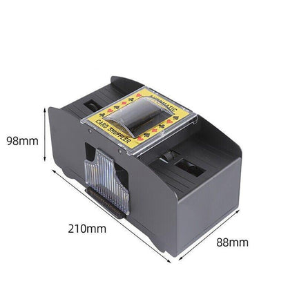 2 Deck Automatic Card Shuffler Poker Cards Shuffling Machine Casino Playing Game - Aimall