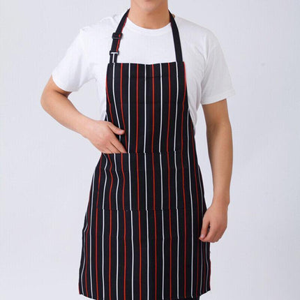 2PCS Apron with Pocket Chef Butcher Kitchen Restaurant Cook Wear COOKING&BAKING - Aimall