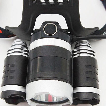 100000LM Rechargeable Headlamp 3T6 XML LED Headlight Head Torch Flashlight AU - Aimall