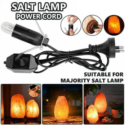 Himalayan Salt Lamp Dimmer Power Cord 1.8m Cable with FREE E14 15W Dimmable Bulb - Aimall