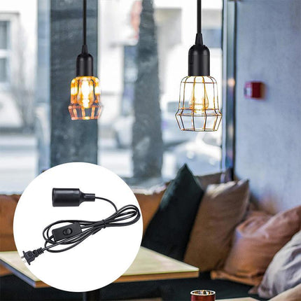 E27 Cable Cord With Switch AU Plug Pendant Lamp Base Light Bulb Holder Socket - Aimall