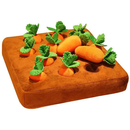 Carrots Plush Dog Toy Encourage Natural Foraging Skill Durable Interactives Dog - Aimall