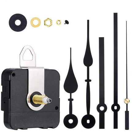 12PCS Wall Clock Quartz Movement Motor Mechanism Long Spindle Hands Repair Kit - Aimall