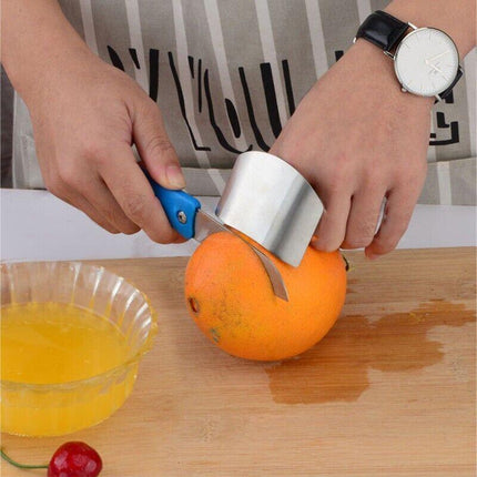 Kitchen Slice Knife Cut Hand Guard Stainless Steel Safe Tool Finger Protector - Aimall