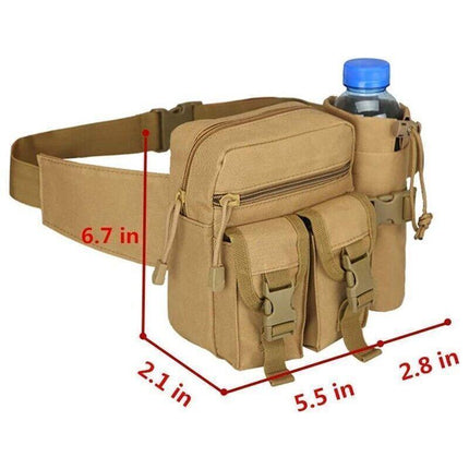 Tactical Waist Bag Belt Military Fanny Pack Pouches Buckle Men Bum Utility Black - Aimall