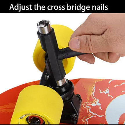 Roller Spanner Tool Skate T-Type Wrench Longboard Skateboard Screwdriver Mini AU - Aimall
