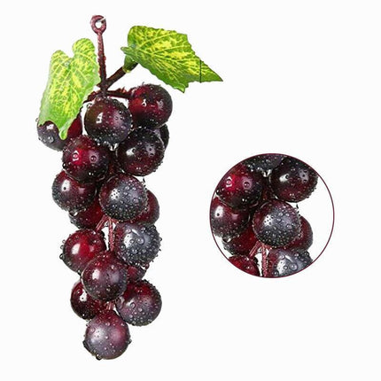 10PCS Bunch Artificial Lifelike Grapes Wedding Decoration Mini Fake Fruit Decor - Aimall