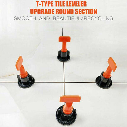 50-200X Tile Leveling System Clips Levelling Spacer Tiling Tool Floor WallWrench - Aimall