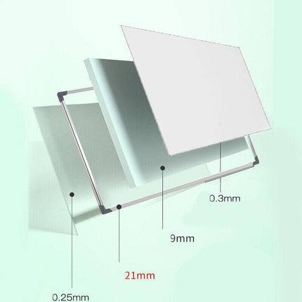 Portable Magnetic Home and Office Board Whiteboard 4 Sizes Marker Eraser Button - Aimall