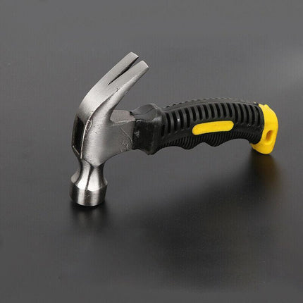 Stubby Claw Hammer Drop Forged Steel All Purpose Rubber Grip 8OZ Small Area AU - Aimall