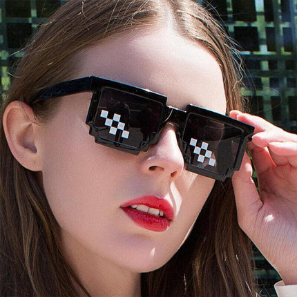 Thug Life Sunglasses Deal With It 8/6 Bit Pixel Glasses Cool Fashion Goggles - Aimall