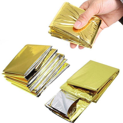 4x Space Blankets PREMIUM Thermal Emergency Survival Camping Rescue First Aid AU - Aimall