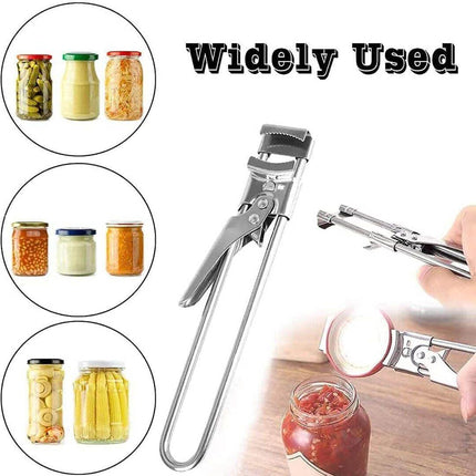 Bottle Opener Multifunctional Beer Adjustable Stainless Steel Jar Lid Gripper AU - Aimall