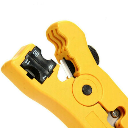 RG6 RG11 RG59 F Type Compression Coax Coaxial Cable Crimper Stripper Tool Kit AU - Aimall