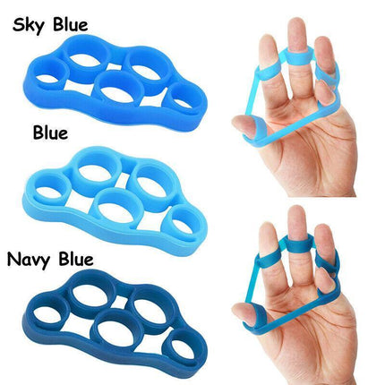 3Pcs Finger Stretcher Hand Resistance Band Grip Strength Exercise Fitness Wrist - Aimall