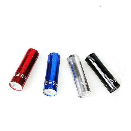 Mini Pocket 9 LED Camping Torch Ultra Flashlight Light Lamp Aluminum ( 1pc) AU - Aimall