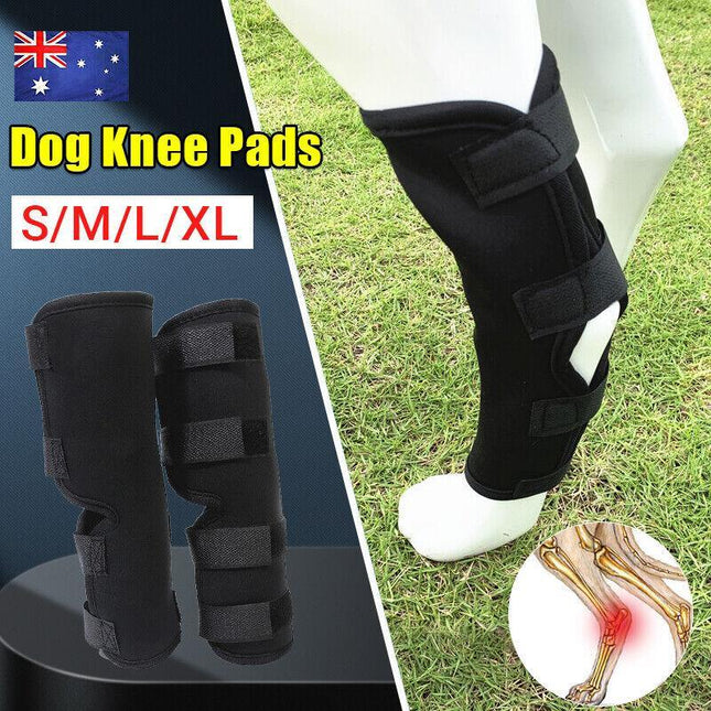 S/M/L/XL Pet Dog Knee Support Brace Leg Hock Front Back Protector Compression - Aimall
