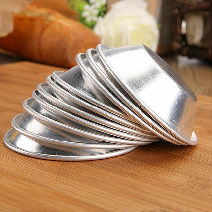 20PCS Egg Tart Mold Aluminum Hot Baking Tools Cupcake Cookie Cake Pudding Mould - Aimall
