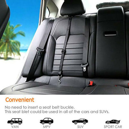 Dog Pet Safety Seat belt Clip for Car Vehicle Seatbelt Adjustable Harness LeadAU - Aimall