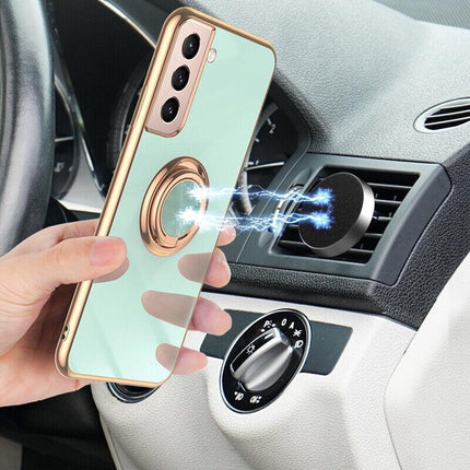 Magnetic Shockproof Ring Holder Case Cover For Samsung S22 Ultra S22Plus Note 20 - Aimall
