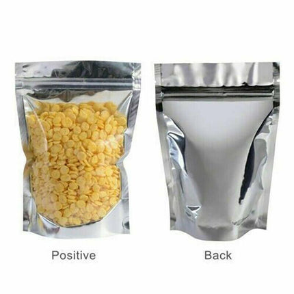 Clear Aluminum Foil Mylar Stand Up Retail Bags Zip Lock Pouches Pouch Packaging - Aimall