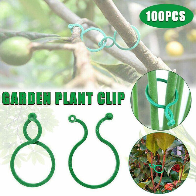 100pcs Garden Plant Clip Reusable Fruits Tomato Vine Grow Support Holder Straps - Aimall