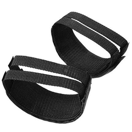 2PCS Toe Clips Straps Fixie Bicycle Pedals Anti-slip Cycling Bike Black AU Stock - Aimall