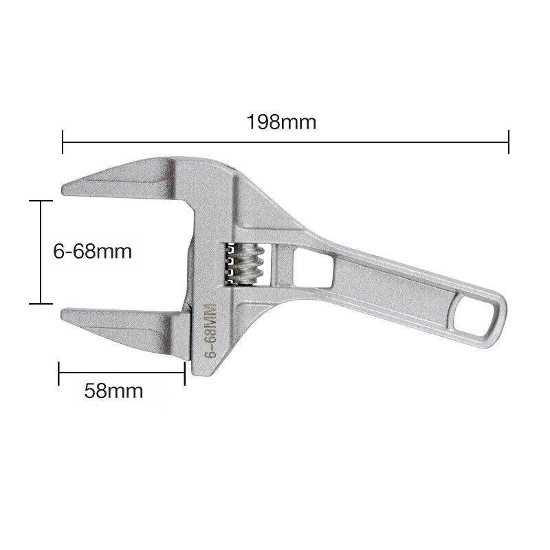 SP Tools Wide Jaw Premium Shifter Adjustable Wrench 150mm Chrome SP18057 main image 1