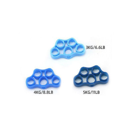 3Pcs Finger Stretcher Hand Resistance Band Grip Strength Exercise Fitness Wrist - Aimall