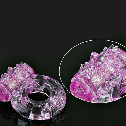 Vibrating Cock Ring Rabbit Vibrator Massager Toy Couple Penis Clit Butterfly Au Aimall