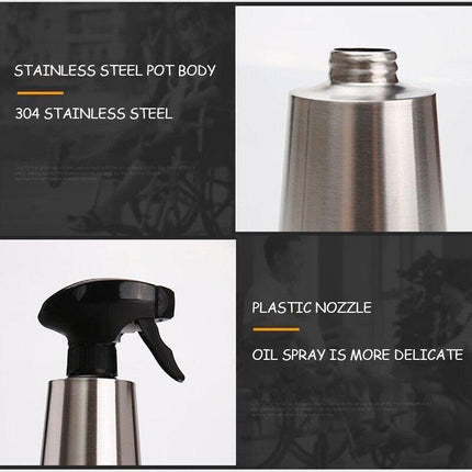 500ML BBQ Dispenser Stainless Steel Sprayer Kitchen Olive Cooking Spray Bottle - Aimall