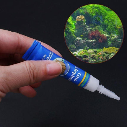 Aquarium Glue Adhesive Glue Aquatic Plant wood Moss Coral Sea Freshwater 5g - Aimall