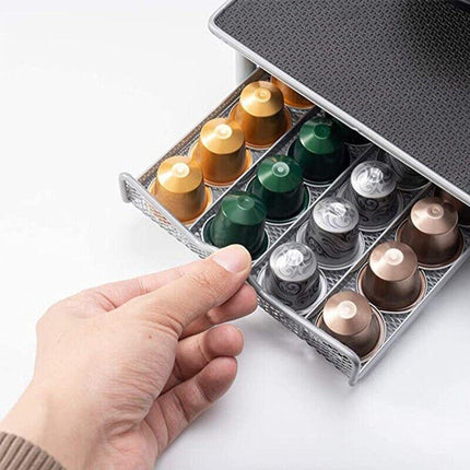 For Nespresso 40 Coffee Capsules Pod Holder Stand Dispenser Rack Storage Capsule - Aimall