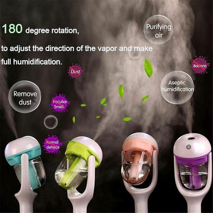 Mini Car Air Humidifier Essential Oil Diffuser Ultrasonic Aroma Mist Purifier - Aimall