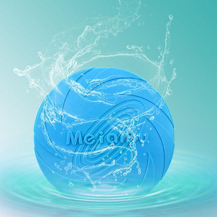Dog Frisbee Rubber Pet Puppy Safe Exercise Fetch Outdoor Training Toy AU STOCK - Aimall